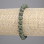 Brățară din lavă vulcanică verde, bile de 8 mm, lungime 18 cm, elastică