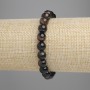 Brățară din agat, mărgele netede, diametru 8 mm, lungime 18 cm, elastică