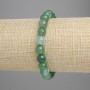 Brățară din agate verde, mărgele netede, diametru 8 mm, lungime aproximativă 18 cm, pe elastic