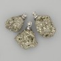 Pandantiv din pirită brută, diametru aproximativ ~25x18 mm+-, lungime 40 mm+