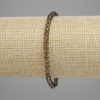 Brățară din cuart fumuriu, mărgele tăiate de 4 mm, lungime 18 cm, pe elastic