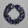 Mărgele sodalit tăiate fațetat 8-16×5-7, 5 mm±, lungime 40 cm± pe șnur