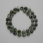 Mărgele din jasper oceanic, rombi fațetați 8×7 mm ±, mărgele de 3 mm ±, lungime aproximativă 38 cm, pe fir