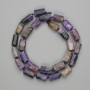 Mărgele din charoit, tăiate 12–14×6,5–7 mm, lungime aproximativă 41 cm, pe șnur