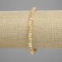 Brățară din sidef bej, rondele de 5x2,5 mm, lungime 18 cm, extensibil