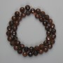 Mărgele din hessonit, bile facetate de 8,5 mm, lungime 39 cm, pe șnur