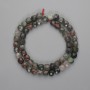 Mărgele Chernova din jasper roșu, cuburi facetate 7x7 mm, lungime ±39 cm