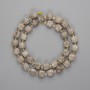 Mărgele pisolit facetate, cuburi 8x8 mm ±, mărgele de nisip de 3 mm ±, lungime 38 cm ±