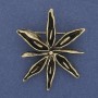 Broșă «Floare» din metal auriu 47 mm+