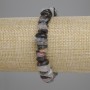 Brățară din cuarț rutilit, fragmente în formă de fire de rutilit, 8–11 × 3–4,5 mm, lungime aproximativă 18 cm, elastică