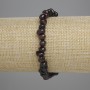 Brățară din granat fațetat, diametrul 6-8×4-5 mm, lungime 18 cm, pe elastic