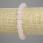 Brățară din cuarț roz, cuburi tăiate, diametrul 8,5×8,5 mm, lungime 18 cm