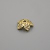 Preț pentru 1 bucată. Capac pentru mărgele, culoare aurie, diametru 9×1 mm ±, gaură de 2 mm