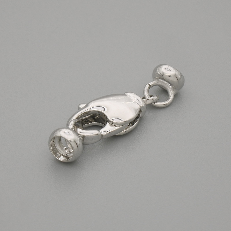 Preț pentru 1 bucată: închizător carabină, diametru 14×6,5 mm, culoare metal argintiu