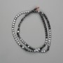 Mărgele hematit monedă 4 mm ±, lungime 40 cm