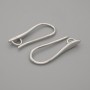 Știfturi pentru cercei, metal alb-argintiu, 20×2 mm+ - pereche