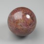 Sferă-souvenir din piatră naturală granat, diametrul 45-60 mm ± dimensiuni asortate (preț per 100 g)