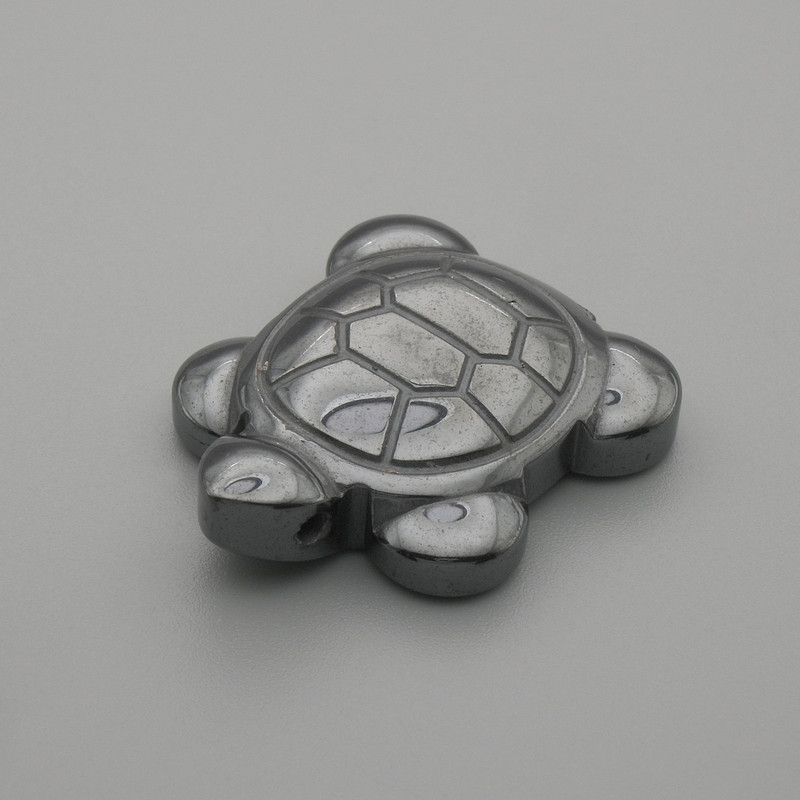Statuetă suvenir de broscă țestoasă din hematit 28×22 mm+