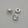 Furnitură – capac terminal pentru mărgele, culoare metalică argintiu, diametrul 7×1 mm ±, gaură de 3 mm