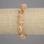 Brățară din citrin mărunțit, diametru 8–11×3–5 mm, lungime 18 cm, pe bază elastică