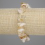 Brățară cu cioburi de citrin, diametru 10-22×3,5 mm ±, lungime 18 cm ±, pe bandă elastică