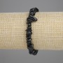 Brățară din turmalin negru, granule, diametrul 5-12×2-8 mm, lungime 18 cm, elastic