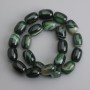 Mărgele barilă din agat, diametrul 18×12 mm, 5–13 mm +/-, lungime 39 cm +