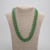 Colier lung din crisopaz cu mărgele lucioase, diametrul 8 mm, lungime 118 cm +/-
