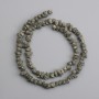 Mărgele din pirită neprelucrate, fragmente cu diametrul 4–6×3–7 mm, lungime 40 cm (+)