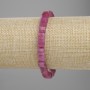 Brățară cu turmalină fațetată în formă de cub, dimensiune 6×6 mm, lungime 18 cm ±, pe elastic