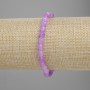 Brățară din ametist lavandă, mărgele tăiate, diametru 6x5 mm, lungime 18 cm, pe elastic