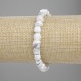 Brățară din kaolinit, cuburi tăiate, diametrul 7 mm ±, lungime 18 cm ±, elastic