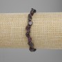 Brățară din granat facetat, diametrul 5–8×5–7 mm, lungime 18 cm, elastică