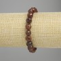 Brățară din granat hessonit – mărgele facetate, diametrul 8 mm, lungime 18 cm, pe elastic