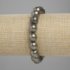 Brățară din pirită, mărgele lucioase, diametrul 10 mm ±, lungimea 18 cm ±, pe elastic
