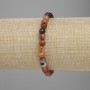 Brățară din agată, mărgele facetate, diametru aproximativ 6 mm, lungime 18 cm, pe elastic