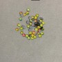 Strasuri multicolore cu fixare rece, diametru 4 mm +/- ambalaj de 300 g (+/-)