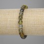 Brățară din agată «Venele dragonului» cu mărgele netede, diametrul 8 mm ±, lungime 18 cm ±, pe elastic