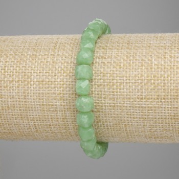 Brățară cu crizolit cuburi tăiate, diametru 7×7 mm, lungime 18 cm, elastic