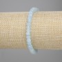 Brățară din acvamarin – mărgele de tip rondelle, diametrul 6×4 mm, lungime 18 cm, elastică