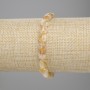 Brățară din citrin, monede tăiate, diametrul 8 mm ±, lungime 18 cm ±, pe elastic