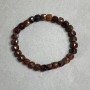 Brățară din hessonit, cuburi fațetate 6×6 mm, lungime 18 cm, pe elastic