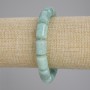 Brățară elastică din amazonit cilindric, diametrul 14x10 mm, lungimea 18 cm