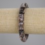 Brățară din rodonit, cilindrică, diametru 14×10 mm, lungime 18 cm+- pe elastic