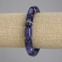 Brățară din sodalit cilindrică, diametrul 14×10 mm, lungime 18 cm ±, pe elastic