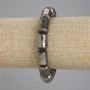 Brățară din pirită în formă de cilindri, diametru 14×10 mm +/- lungime 18 cm +/- pe elastic