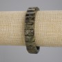 Brățară din piatră naturală Grosular, zale de 13×9 mm, lungime 18 cm, elastic