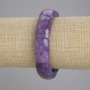 Brățară din piatră naturală charoit, zale 23×13 mm, 5 mm ±, lungime 18 cm ±, elastic