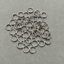 Inel de conectare cu arc, diametru 6 mm, metal argintiu, ambalaj 20 g