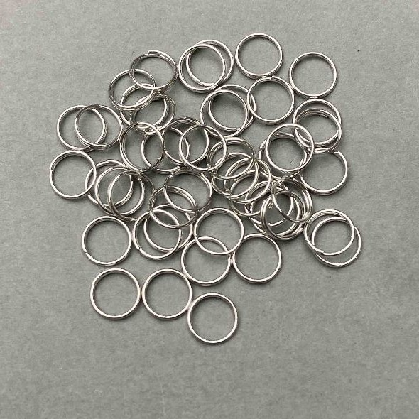 Inel închizător arc 8 mm, metal argintiu, ambalaj 20 g